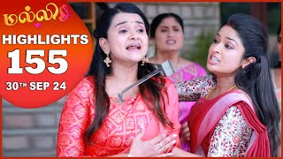 Malli Serial  EP 155 Highlights  30th Sep 2024  Nikitha  Vijay  Saregama TV Shows Tamil [upl. by Kessia]