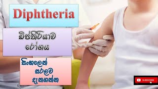 Diphtheria ඩිප්තීරියාව රෝගය how it happens causes symptoms sinhala treatment how to prevent [upl. by Eudo454]