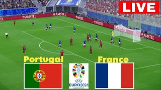 🔴LIVE  PORTUGAL vs FRANCE I QUARTER FINAL I EURO 2024 I FULL MATCH STREAMING I eFOOTBALL PES21 GAME [upl. by Ias]