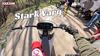 This Electric Dirt Bike is INSANE ⚡️  Stark Varg First Ride Crazy Fast [upl. by Leamiba]