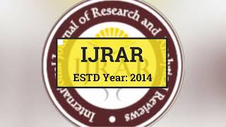 IJRAR Research Journal [upl. by Alys]