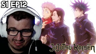 JUJUTSU KAISEN SEASON 1 EPISODE 12 REACTION [upl. by Philbin376]