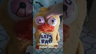 Customly made chica chicken plush from fnaf Still undone [upl. by Nigem]