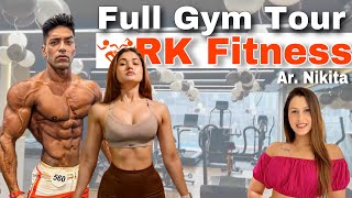 RK Fitness Paschim Vihar  Full GYM Tour  RohitKhatriFitness RohitSoniyaVlogs [upl. by Meek]