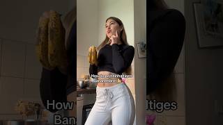 How to Proteinreiches Bananenbrot 😍🍌 bananenbrot bananenkuchen bananabread proteine protein [upl. by Eniledgam]