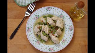 Bocconcini di pollo con piselli [upl. by Weinrich]