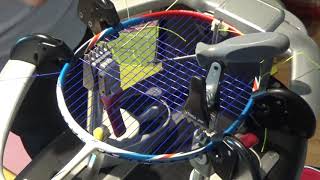 sTRINHgs Yonex ArcSaber FD Badminton Racket Stringing [upl. by Atiuqrehs168]