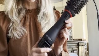 REVLON One Step Root Booster Round Brush Dryer and Hair Styler Review [upl. by Burris929]