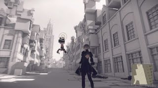 NierAutomata  Route A Copied City 複製された街 [upl. by Burack]