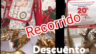 🤶🤶 Recorrido de navidad  Rebajas descuentos en tienda Jumbo 🎄🎄adornosnavideños [upl. by Nyrek563]