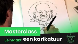 Karikatuur maken✏️👀  Klokhuis Masterclass [upl. by Nehtanhoj556]