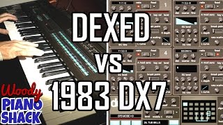 Dexed VST versus 1983 Yamaha DX7  Orgy of 80s riffs and overused presets [upl. by Slyke74]