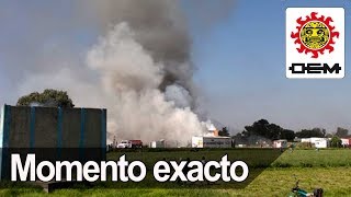 Momento exacto de la explosión en Tultepec  OEM [upl. by Adah]