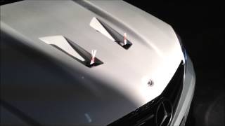 MERCEDES C63 AMG 20082011 HOOD TEST Highend Custom Hoods [upl. by Fennessy]