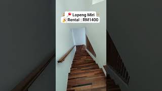 FOR RENTDouble Storey Terrace Intermediate House at Eatons Hill Lopeng Miri [upl. by Bradney]