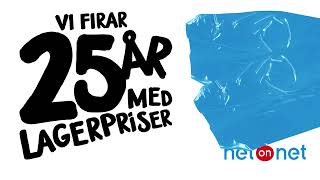 NetOnNet firar 25 år med lagerpriser [upl. by Jerold]