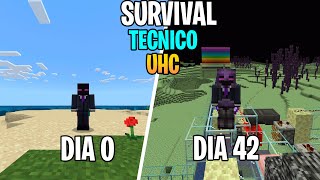 Survival Técnico Minecraft Bedrock UHC Dia 43 [upl. by Melisent]