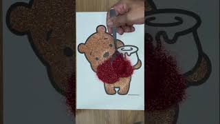 Colorindo o Ursinho Pooh com Glitter  Coloring Pooh Glitter [upl. by Llenyl270]