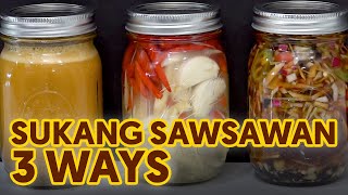 Sukang Sawsawan in 3 Ways  How to Make Spiced Vinegar Dipping Sauce [upl. by Ainak]