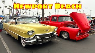 Classic Car and Truck Festival 2024 at Balboa Pier Newport Beach California [upl. by Lleruj]