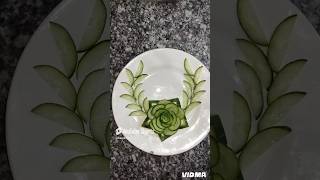 Cucumber Salad Decoration Ideas Beautiful Salad Decoration😍saladdecorationshortvideosaladideas [upl. by Adamek]