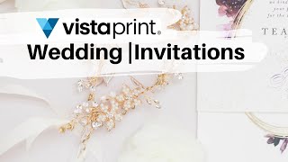 Vista Print Experience  Wedding Invitations [upl. by Iliak895]