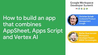 How to build an app that combines AppSheet Apps Script and Vertex AI [upl. by Rida]