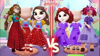 My talking angela 2 Miss Delight vs Ragatha New Update Cosplay MissDelight mytalkingangela2 [upl. by Felicle]