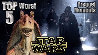 Top 5 Worst Star Wars Prequel Moments [upl. by Glenna192]