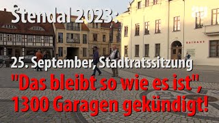 Stendal 2023  quotDas bleibt so wie es istquot1300 Garagen gekündigt [upl. by Kerek385]