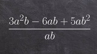 Dividing a polynomial by a monomial [upl. by Yvaht]