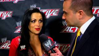 Aksana discusses Trish Stratus being inducted into the WWE Hall of Fame WWEcom Exclusive April 9 [upl. by Truc]