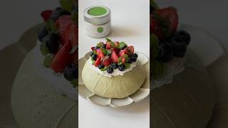 berry matcha pavlova  the dessert to impress recipe [upl. by Areval678]