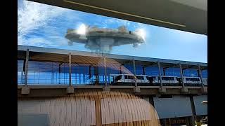 UFO hovering near monorail [upl. by Royce279]