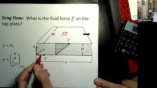 Fluid Force on a Surface Part I via stress tensor [upl. by Demmahom]