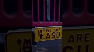 Let’s Go Arizona State Sun Devils GoDevils ASU football Willys Jeep Forkem [upl. by Esenaj647]