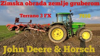 Jesenja obrada gruberom 2022  John Deere 7810 amp Horsch Terrano  Autumn field cultivation [upl. by Ekaterina]