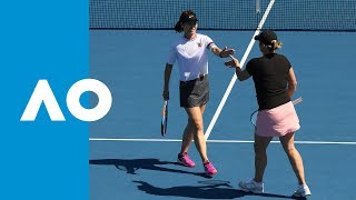 ClijstersLi v BradtkeFernandez match highlights 1R  Australian Open 2019 [upl. by Jacquette]