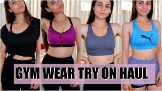 GYM WEAR FOR WOMEN  TRY ON  SIMMY GORAYA [upl. by Airotahs]