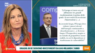 Rapporto Draghi  Unomattina 10092024 [upl. by Imim]