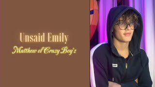 Matthew – quotUnsaid Emilyquot Easy Lyrics [upl. by Atikam]