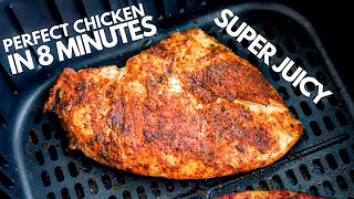 The BEST Air Fryer Chicken Breast In 8 MINUTES  SUPER JUICY [upl. by Atiragram455]