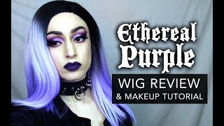 ETHEREAL PURPLE  DIVATRESS WIG REVIEW AND MAKEUP TUTORIAL [upl. by Eerehc148]