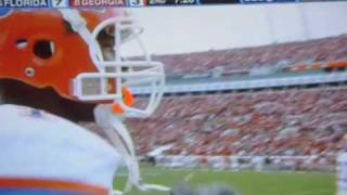 Tim Tebow Record Setting Touchdown Run [upl. by Anaillil591]