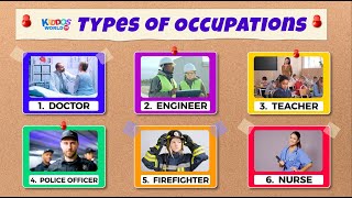 Kinds of Occupation for Kids  Learn Jobs and Profession for Children [upl. by Franky]