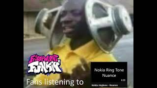 Friday night funkin fans listening to Nokia ringtone Nuance [upl. by Schott809]