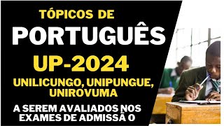 Tópicos de História UEM2024  UNIZAMBEZE UNILURIO   a serem avaliados nos exames de admissão [upl. by Ttej]