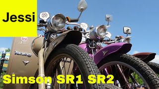 Retro Simson SR1 SR2 Sound Experience  Vintage Moped Race [upl. by Jeroma]