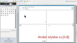 TI nspire stykkevis lineær funktion [upl. by Nedla]