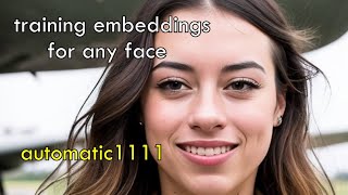 how to train any face for any model with embeddings  automatic1111 [upl. by Airdnaid]